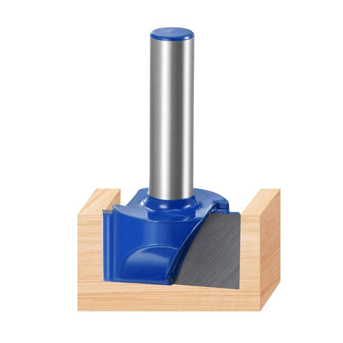 uxcell 25mm Dia 8mm Shank Bottom Cleaning Router Bit, 2 Flutes Carbide Tipped Cutter Uncoated for Woodworking...