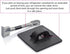 Refrigerator Door Lock Without Padlock - Black