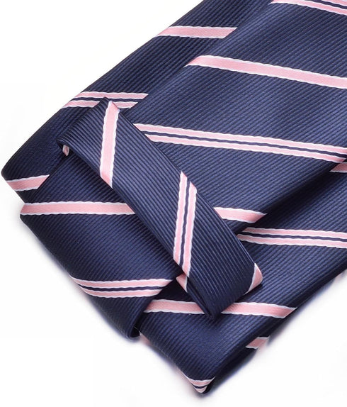 Navy Blue Tie for Men Classic Polka Dot Striped Plaid Paisley Microfiber Necktie Wedding Business Party...
