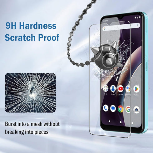2 Pack Compatible with BLU G53 Screen Protector,Full Coverage 9H Tempered Glass Film,HD Clear Scratch Resistant,Bubble-Free for BLU G53 Screen Pro...
