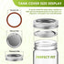 DSJIFGEW 52Pcs Premium Canning Lids, Rings for Regular Mouth Mason Jars - Food Grade Split-Type Metal Canning Kerr Jar Ball Lids...