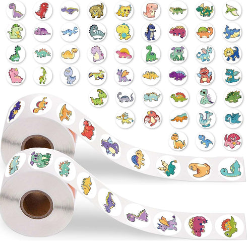 Incentive Stickers Dinosaur Stickers Adorable Dinosaurs Cute Dinosaur Stickers for Kids Waterproof Laptop Stickers Pack Classroom Prizes Teacher R...