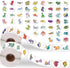 Incentive Stickers Dinosaur Stickers Adorable Dinosaurs Cute Dinosaur Stickers for Kids Waterproof Laptop Stickers Pack Classroom Prizes Teacher R...
