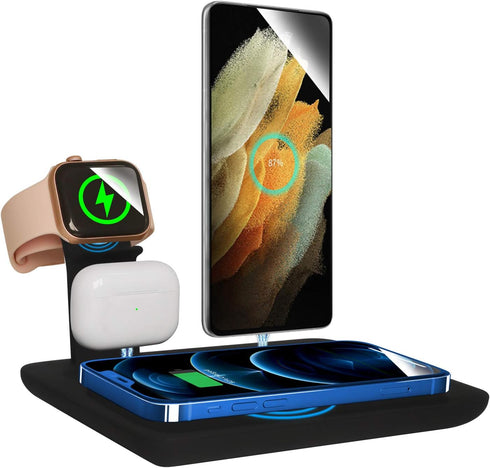 Wireless Charger 4 in 1, Detachable Wireless Portable Charger for AirPods/iWatch, Qi Wireless Charger for iPhone/Samsung Galaxy/Other Qi Phones......
