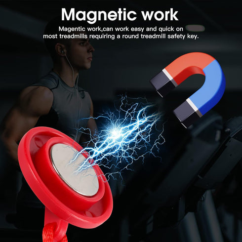 Treadmill Universal Magnet Safety Key- Replacement for All NordicTrack, Proform, Image, Weslo, Reebok, Epic, Golds Gym, Freemotion, and Healthride...