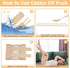 2Pcs Castor Oil Joint Pack - Reusable Essential Oil Leg Care Pack Leakproof Castor Oil Hand Pack Complementary Therapy for Arthritis, Gout, Tendon...