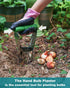 Bulb Planter Garden Tool with Release Button&4Inch Measurements Tulip Planting Tool Bulb Transplanter Bulb Digger for Removing Soil And Planting B...