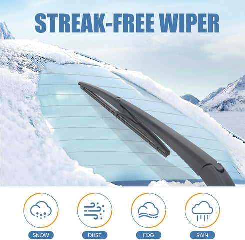 10" Rear Wiper Blade,Replacement Back Windshield Wiper Blade for Jeep Compass 22-18 /Toyota RAV4 18-13 Highlander 23-20 Corolla Cross 2022 /Suzuki...