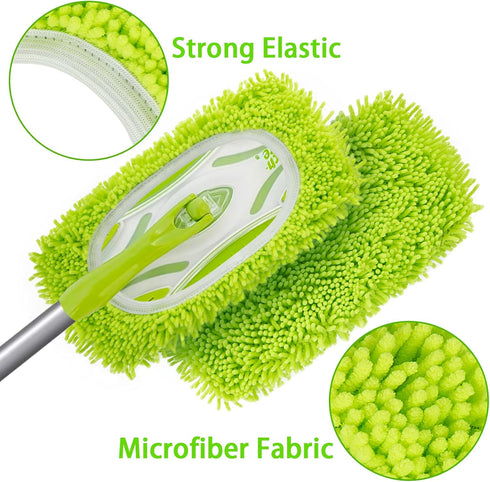 Reusable Dry Sweeping Cloths Microfiber Wet Mop Pads Compatible with Swiffer Sweeper Mop Replacement Sweeping Mopping pad Refills for Hardwood Sur...