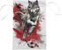 Wolf Playing Soccer Garden Flag Silver And Black House Yard Flag Seasonal Holiday Outside Holiday Decoration Home Decor Double Sided Flag 12x18inc...