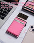Minimalist Small Wallet Women Slim Pop Up Wallet Card Holder Wallet with Money Pocket, RFID Blocking Pink Smart Wallet Metal Card Case...