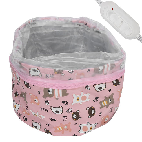 Electric Hair Heating Adjustable Oil Treatment Steamer Hat Detachable Hair Care Tool Steamer Hot For Hair Treatment Cordless Deep Conditioning Hea...