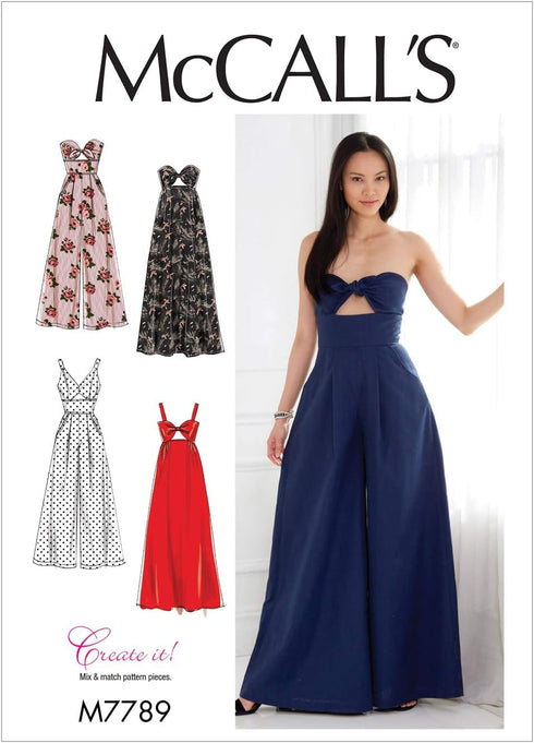 McCall's Patterns Misses' Dresses And Jumpsuits Sewing Pattern, Multicolor...