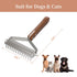 Dog Brush for Shedding, Pet Grooming Brush, Double Side Shedding and Dematting Undercoat Rake Comb Deshedder Brush for Long Haired Dogs and Cats, ...