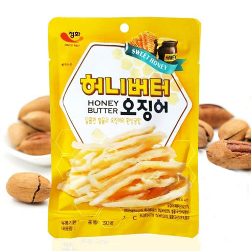 JUNGHWA Grilled Honey Butter Squid - 1.05 Ounce (Pack of 3)...