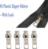 Meikeer 12-Piece #5 Universal Zipper Slider Replacement Kit - Includes Sliders for Easy Repair of Metal, Plastic, and Nylon Coil Luggage, Bags, an...