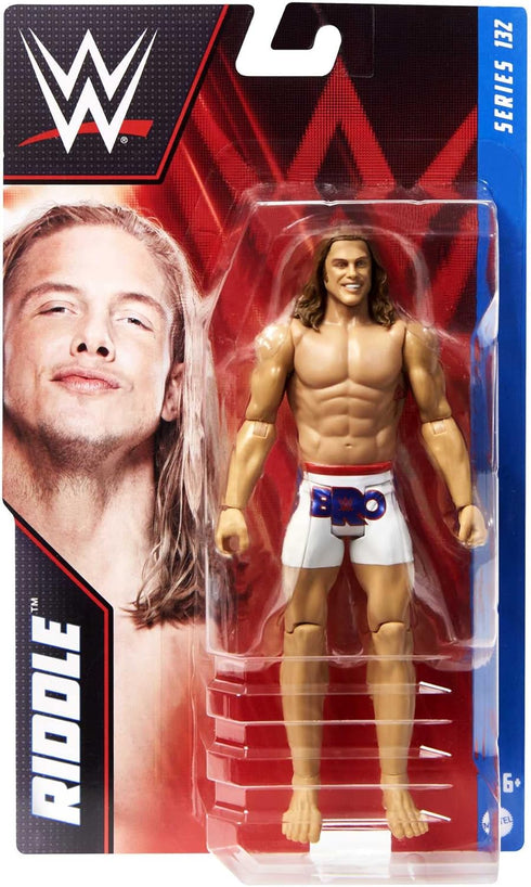 Mattel WWE Basic Action Figure, Riddle, Posable 6-inch Collectible for Ages 6 Years Old & Up...
