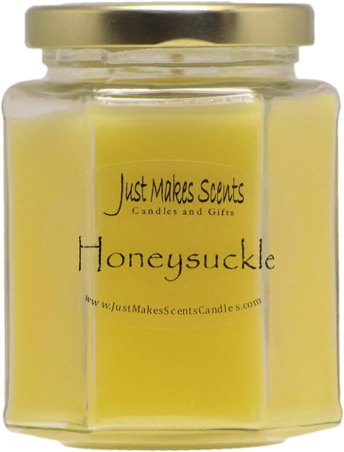 Honeysuckle Scented Blended Soy Candle | Hand Poured Spring Candles | Made in The USA by by Just Makes Scents Candles & Gifts...