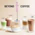 Zulay Kitchen Powerful Double Whisk Milk Frother Handheld - Foam Maker With Stand - Whisk Drink Mixer for Coffee, Mini Foamer for Latte, Matcha, F...
