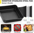 P&P CHEF Square Baking Pan with Lid Set, 8 Inch Non-Stick Square Cake Pans for Oven Cooking Brownie Lasagna, Stainless Steel Core & Easy Release, ...