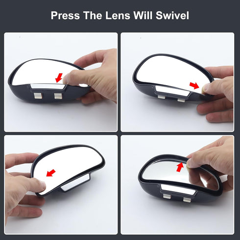 Blind Spot Mirror, Car Rear View Mirrors, Universal Car Auxiliary Mirror, HD True Glass, Adjustable Wide Angle Auxiliary Side Mirror, Right, 1Pcs...