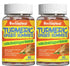 Turmeric Curcumin Gummies 500mg, with Turmeric Root Extract, Ginger Root, Black Pepper Extract, Antioxidant Support, Orange Flavor Gummies, 60 Cou...