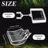 Shrimp Feeding Tube and Dish Set Aquarium Fish Feeder Tube Clear Shrimp Feeder Fish Tank Feeding Supplies with Feeding Ring Cleaning Brush for Fis...
