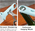 Knife Sharpener 6-In-1, Double-Sided 400/1000 Grit Diamond Knife Sharpening Stone with 3 Slots for Coarse and Fine Grinding, Multi Use Sharpening ...