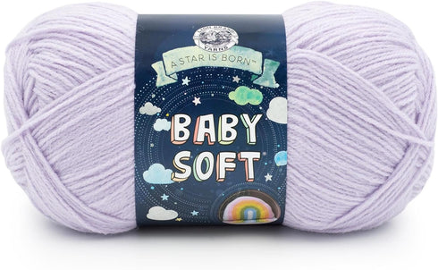 Lion Brand Yarn Baby Soft Yarn, 1 Pack, Dusty Lilac......