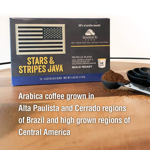 Stars & Stripes Java Coffee Pods (Bold Roast)...