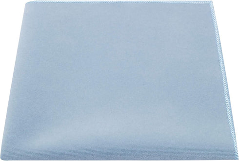 King & Priory Luxury Light Baby Blue Velvet Pocket Square, Handkerchief...