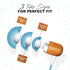 Earth-Budz - Genuine Wood Earbuds, in-Ear Noise-Isolating Headphones, with in-line Microphone. (Blue Skies)...