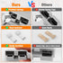 10 Pcs 6-8 Gauge 50 Amp Battery Quick Connect/Disconnect, 12V Jumper Cable Plug Wire Connector Kit for Recovery Winch, Forklift, Towing Systems(Gr...
