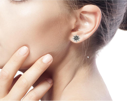 NOVICA Artisan Handcrafted Small Sunflower Stud Earrings | .925 Sterling Silver Stud Earrings | Lightweight With Gift Pouch | Sunflower Love-Theme...