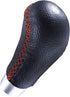 Arenbel Red Stitched Leather Shifter Knob Replacement Type R Gear Head Manual Shift Lever Stick Handle Fit Most MT Cars, Black...