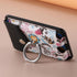 Card Holder for MagSafe Wallet with Ring for iPhone 15/14/13/12 Series, Strong Magnetic Card Holder Flowers Wallet Fit 5 Cards Sleeve Pocket Flora...