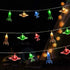 20 LED Children's Room LED String Light Astronaut Spaceship Rocket Pendants Holiday Party Lights Wall Window Nursery or Kids room Decor Wedding Ar...