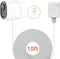 Charging Cable for Arlo Ultra/Ultra 2/Pro 3/Pro 4, Weatherproof Outdoor Magnetic Power Cable with Quick Charge Adapter, 10 Feet White (NOT Compati...