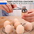 Egg Cracker Tool for Raw Eggs - Stainless Steel Egg Shell Opener Tool with Ergonomic Design, Adjustable Effort, Durable Build - Easy-to-Use, Suite...