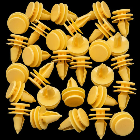 Rexka 30pcs Rear Door Trim Fastener Retainer Clips Pin 6507686AA Compatible with Jeep Chrysler Commander, Grand Cherokee, Pacifica...