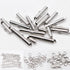 JOJOPLAY All Size Slider Clasp for Beading Slide Tube Cord Ends with Open Jump Rings Lobster Clasp Chain Extender Jewelry Finding Kit Bead Loom En...
