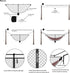 Mosquito net for Camping Hammock, Compact Lightweight Hammock Netting, 12' Long with Dual Sides Zippers Fits All Camping Hammocks...