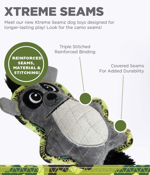 Outward Hound Xtreme Seamz Lemur Squeaky Dog Toy - Reinforced Dense Stuffing Plush Toy...