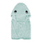 ROMASA Toddler Hooded Bath Towel Ultra Soft Towel Highly Absorbent Bathrobe Blanket for Boys Girls- 27.5" x 55"(Green Shark-Shape)...