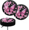 Peach Blossom Bar Stool Covers, Butterfly Print Round Stool Cushion Cover Bar Chair Covers Removable Washable Chair Covers for Dining Room Office ...