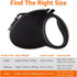 Amazon Basics Retractable Dog Leash, Large - 24ft, Black...