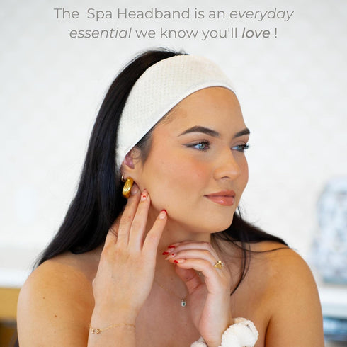 VOLO Cloud Pink Spa Headband for Women | Hair Band for Makeup, Washing Face, Skincare, Facial, Shower & More | Ultra-Soft, Absorbent, Stretchy, No...