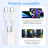 iPhone 15 Charger Fast Charging 3 Pack 20W PD USB C Charger with 6ft Braided Type C to USB C Cable Fast Charging Compatible with iPhone 15/15 Pro/...