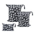 ALVABABY 3pcs Baby Cloth Diaper Wet Dry Bags Waterproof Reusable with Two Zippered Pockets Travel Beach Pool Daycare Soiled Baby Items Yoga Gym Ba...