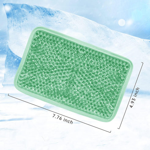 Gel Beads Ice Pack Ice Bag with Strap-Reusable Hot & Cold Pack Compress Therapy for Pain, Swelling,Injuries of Knee, Shoulder, Foot, Back, Ankle, ...